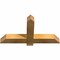 Ekena Millwork Eugene Rough Sawn Timber Gable Bracket, Western Red Cedar, 36"W x 19"H x 4"D x 4"F, 13/12 Pitch GBW036X19X0404EUG00RWR - alternate 2
